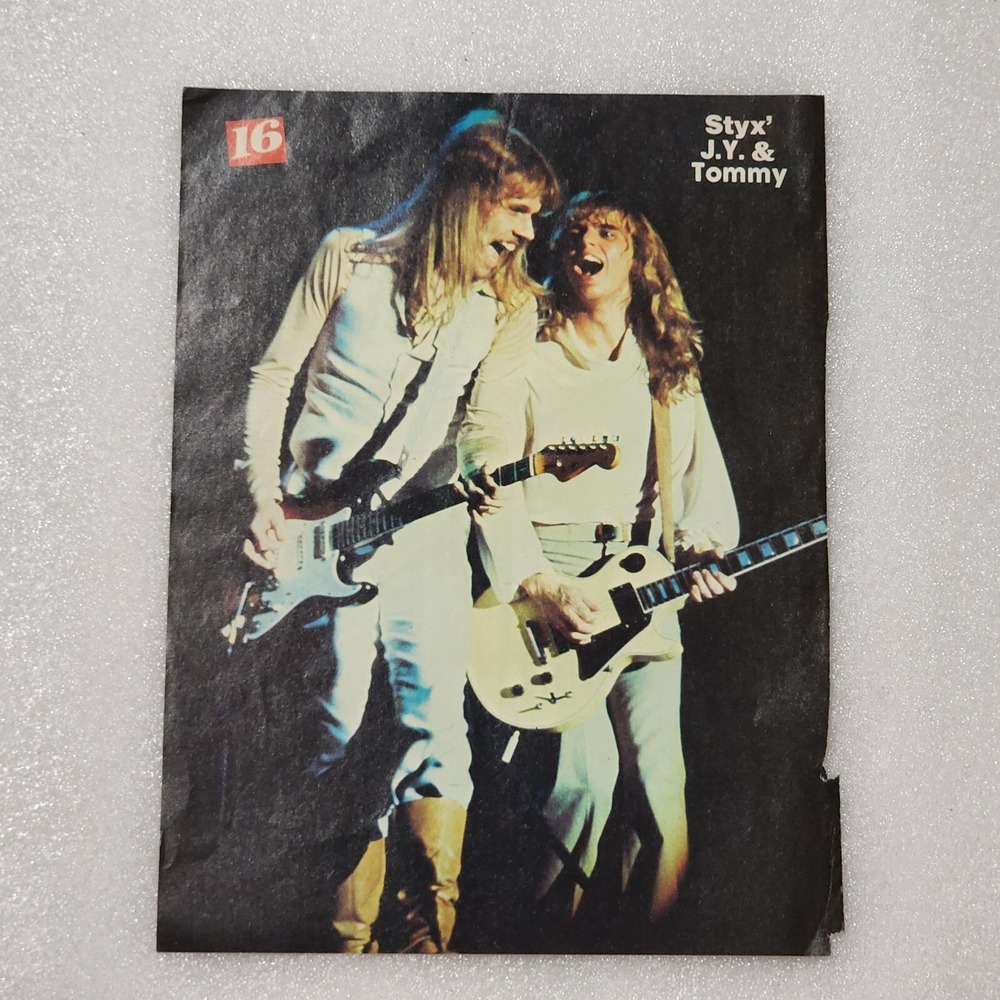 Styx JY Tommy Jim Bray Linda Blair Roller Boogie Vintage Poster Clipping 8x10